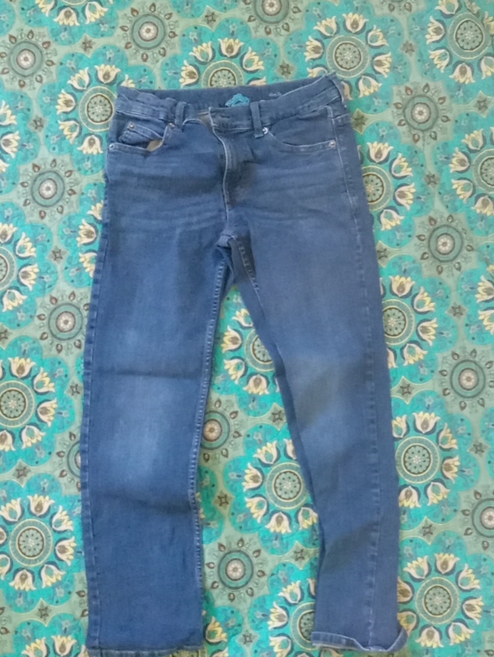 Kids Blue Stretch Slim Jeans